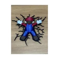 Adesivo 3D Gamer Efeito Quebra Parede | Decor Quarto Estilo Clássico dos Games