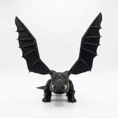 Miniatura Fúria da Noite Banguela Dragão Decorativo Realista Colecionável Geek Presente Criativo