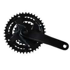 Pedivela Bike Mtb Bicicleta Triplo Aluminio Preto 24-34-42