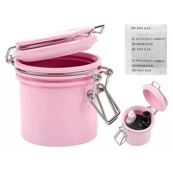 DAGUAN Pote Para Conservação De Cola Alongamento De Cílios Rosa E Preto