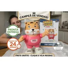 Tigre Musical Dançante Infantil com Som e Luzes – Brinquedo Interativo