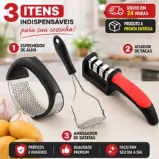 Kit Espremedor de Batata e Alho – Praticidade na Cozinha | Purê Perfeito + Alho Triturado