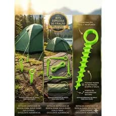 Fixador de Cordas para Barraca e Lona – Ancoragem de Camping, Ancorador de Cordas para Barraca – Fixação Segura Outdoor,