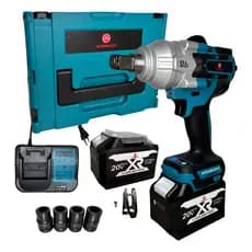 Chave De Impacto Yamonaco 3/4 2300nm A Bateria Litio 5.0Ah Brushless Led 127/220v Azul-aço 50 Hz/60 Hz Profissional