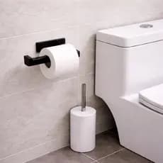 Suporte Porta Papel Higiênico Minimalista | Sem Furo | Moderno, Discreto e Fácil Instalação