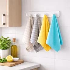 Suporte Pano de Prato | Toalha | Flanelas | Guardanapo Cozinha Fácil Instalação | Prático e Moderno