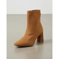 Bota Feminina Cano Baixo Salto Grosso Meia 184000 Canela
