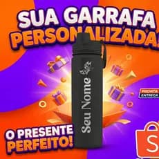 Garrafa Fresh com seu Nome — Estilo que te Representa.
