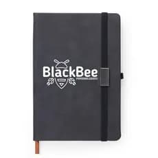 Caderneta -Agenda com Capa Emborrachada e  Personalizada Com Seu Nome-Logo