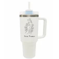 Copo Térmico 1200ml Personalizado – Design Exclusivo com Arte e Tampa com Canudo