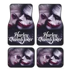 4 Peças Tapetes para Carro Warner Bros. Coringa e , Tapetes Duráveis para Todas as Estações, para Carros, SUVs, Vans