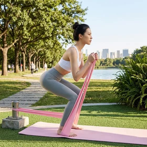 Faixa De Resistencia Elastica Em Latex Exercicio Alongamento Ombro Perna Gluteo Treinamento Pos Cirurgico
