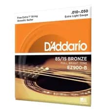 Encordoamento Violão Aço 010 EZ 900 D'addario