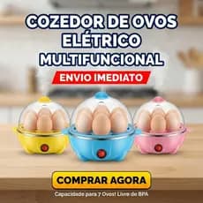 Cozedor de Ovos Elétrico Portátil Cozinha à Vapor 110V Cor Aleatória