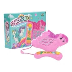 Telefone Infantil Unicórnio Com Luz E Som Interativo