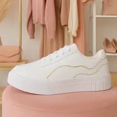 Tênis Casual Feminino Branco Tênis Academia Corrida Caminhada Lançamento Macio Confort