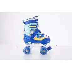 Patins Dinossauro Azul 4 Rodas Com Rodas Led