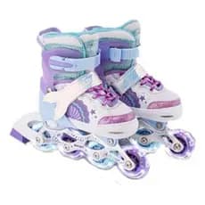 Patins Roller Sereia Com Led Roxo