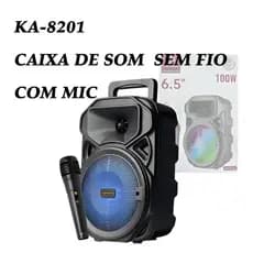 CAIXA DE SOM -KAPBOM KA-8201 SEM FIO BLUETOOTH COM MIC