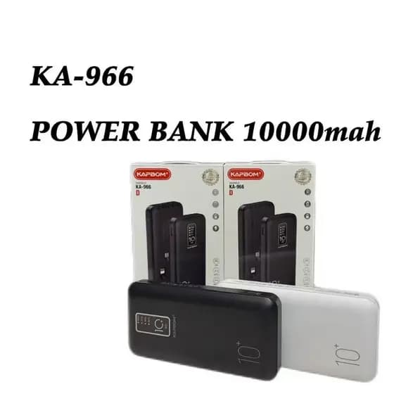 Carregador Power Bank-Kapbom Ka-966D/B/KA-951 10000mah