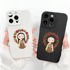 Capinha Capa Para IPhone 7 8 X Xs XR 11 12 13 14 15 16 17 Ar Plus Pro Max Normal Santa Teresinha De Cas
