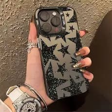 Estrela Brilhante Capinha Para IPhone 17 13 12 11 Normal X XR XS 8 7 15 14 16 PRO MAX PLUS Ar Silicone Capa De Telefone