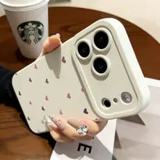 Corações Coloridos Capa Para IPhone 17 7 8 X Xs XR 11 12 13 14 15 16 Ar Plus Pro Max Caso Silicone Normal