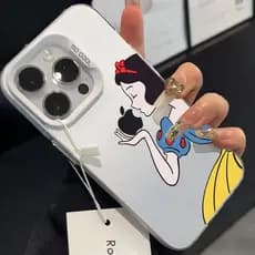 Waterproof Shockproof Capinha Para IPhone 17 16 15 14 13 12 11 Xr Xs Pro Pro Max PLUS AIR Maçã Branca De Neve Capa