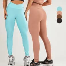 Calça Legging Premium - Cintura Alta - Compressão Moderada - Roupa de Academia Feminina - Esporte