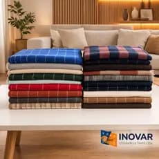 Manta Quadriculada para Sofá 2,00mx1,50m Decorativa 100% Algodão Protetora para Cama e Poltrona