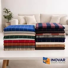 Manta Para Sofá Lisa Cama Macia Com Franja 100% Algodão Decorativa P M e G