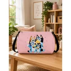 MALA BOLSA TRANSVERSAL INFANTIL MENINO E MENINA BLUEY E SUA TURMA