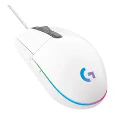Mouse Gamer Logitech G203 Lightsync 8000 DPI 6 Botões Branco USB RGB