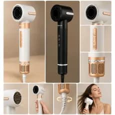 Secador Escova Mox MO-PH71 7 em 1 37W Bivolt Modelador Multifuncional