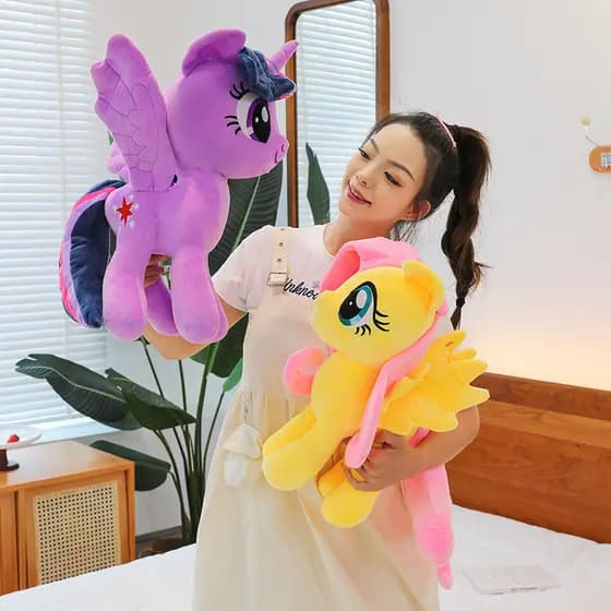 [Venda quente] Pony Cute Pet Pony Unicórnio Boneca de pelúcia Boneca de pelúcia Presente de aniversário Ragdoll [Envio r