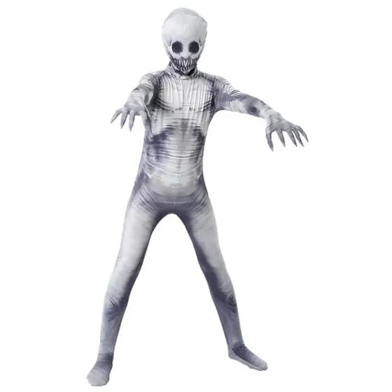 [Venda quente] Fantasia infantil de Halloween cos fantasia de terror macacão fantasia de zumbi adereços boneca de brinqu