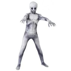 [Venda quente] Fantasia infantil de Halloween cos fantasia de terror macacão fantasia de zumbi adereços boneca de brinqu
