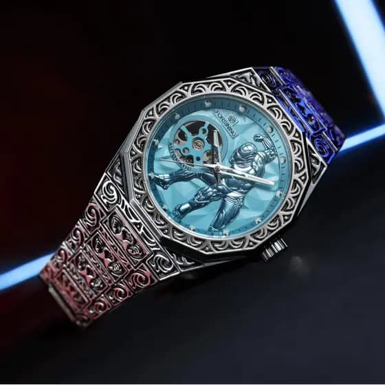 Relógio mecânico com padrão de venda quente, pulseira de aço, relógio de pulso clássico, moderno, masculino de negócios