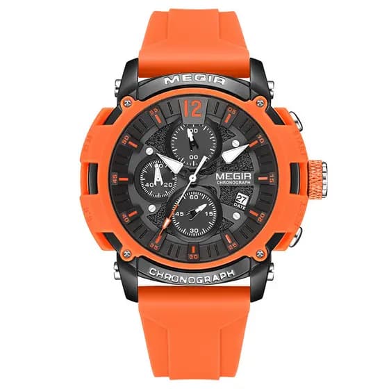 ME GIR Novo Estilo Tendência da Moda Cronógrafo Multifuncional Masculino Luminoso Calendário À Prova D 'Água Relógio Esp
