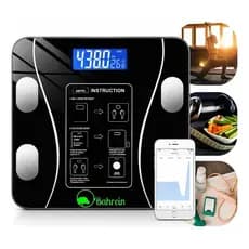Balança Digital Bioimpedância Bluetooth Corporal aparelho Capacidade máxima de 180kg app gratuito para Android e  IOS