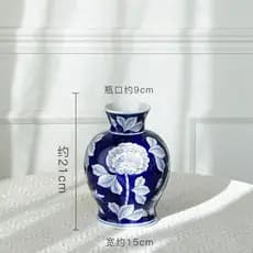 [Venda quente] Jingdezhen Vaso hidropônico de cerâmica clássico azul branco porcelana antiga flor pássaro Jingdezhen ret
