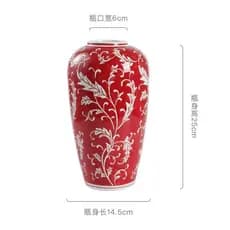 [Estilo mais vendido] Vaso de porcelana azul branco cor Underglaze pêndulo de cerâmica pintado à mão novo estilo chinês