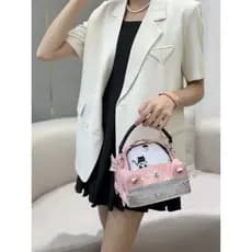 [Modelo mais vendido] Mini bolsa feita de carro rua legal bolsa diferente ombro Cross-Body estoque pronto [envio rápido]