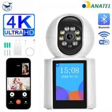 Câmera de Segurança Wifi 1080p Com Vídeo Chamada baba IP 3mp 360° e verticalmente QN-P06