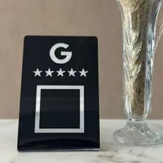 Display de Mesa Avaliação Google – QR Code