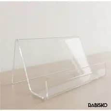 Porta Cartão de Visita Display em Acrílico Cristal Display Profissional Para Balcão Recepção ou Mesa