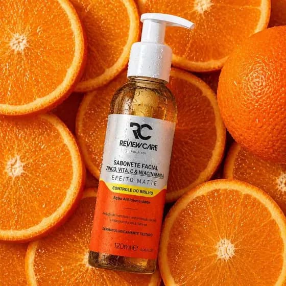 Sabonete Facial Antioleosidade Vitamina C + Niaciamida E Zinco 120ML Review Care