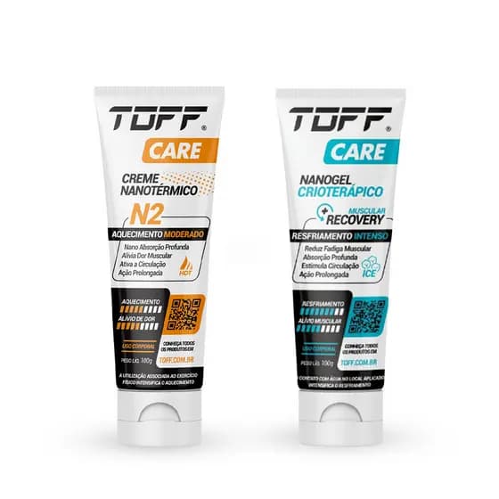 KIT Toff  N2 Creme Nanotérmico 100g + Nanogel Crioterápico 100G
