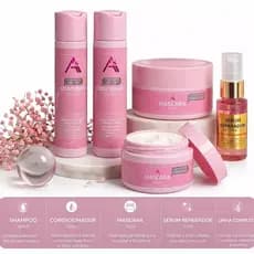 Shampoo Condicionador Mascara Óleo Reparador Kit Hidratação 300ml