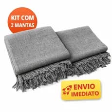 Kit 2 Manta Para Sofá Cama Gigante Grande Decorativa Protetora 2.10x1.20 Luxo